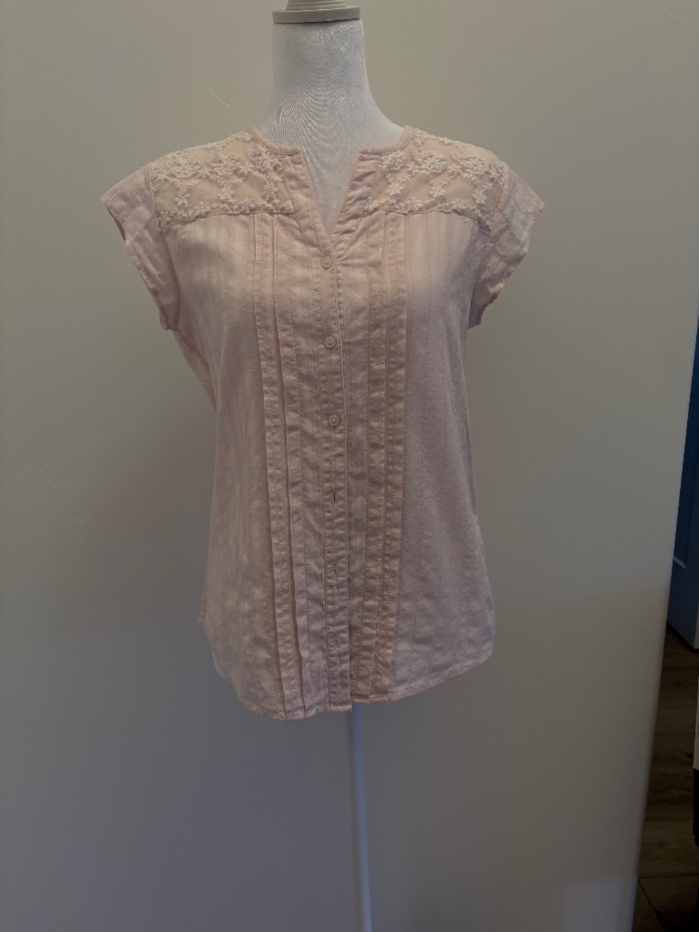 Orvis Pink button down blouse
